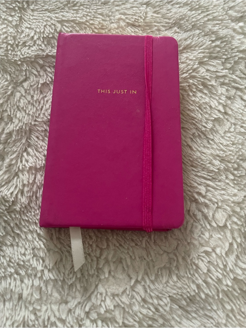kate spade Pink Small Journal with Elastic Closure - This Just In